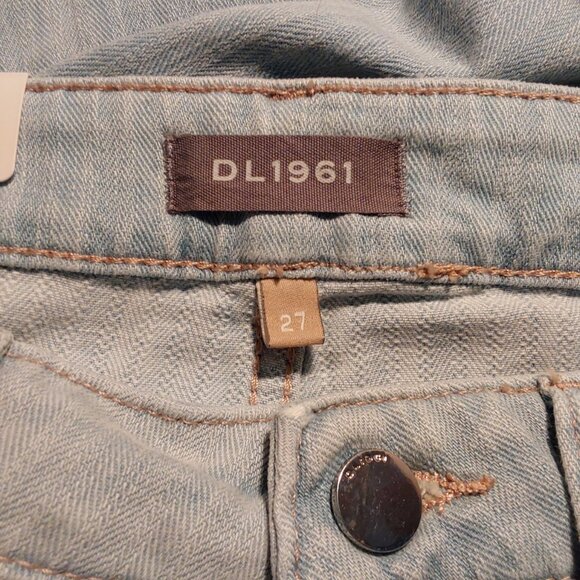 NWT! DL1961 Florence Mid-Rise Instasculpt Skinny Ankle Jean Light Wash - 27 (4) - Picture 7 of 12